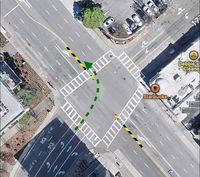 Intersection after centerline hardening